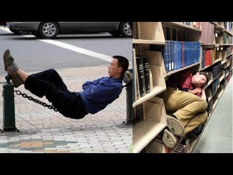 Hilarious Times People Were Caught Sleeping Video