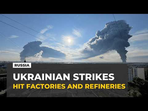Ukrainian drones strike deep inside Russia, hitting refinery and Wildberries warehouse