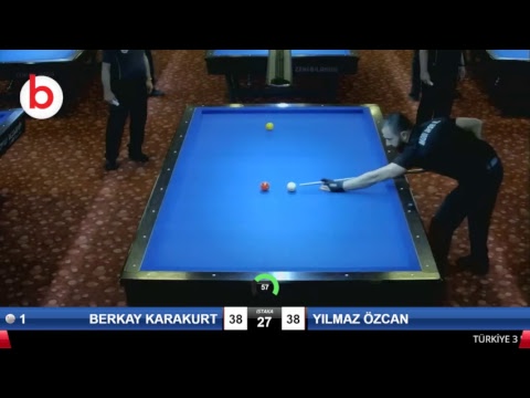 BERKAY KARAKURT & YILMAZ ÖZCAN Bilardo Maçı - 2019 - TÜRKİYE 1.LİGİ-2.TUR