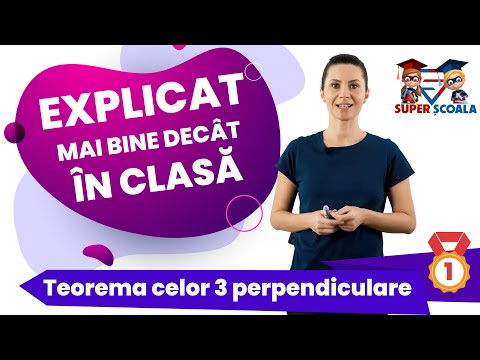 Clasa a VIII-a - Teorema celor 3 perpendiculare