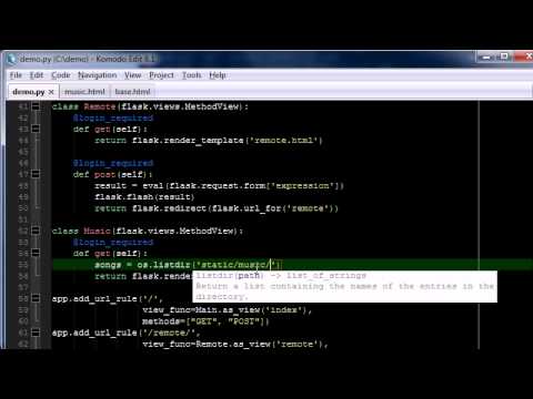 Python/Flask Tutorial part 4 - Music