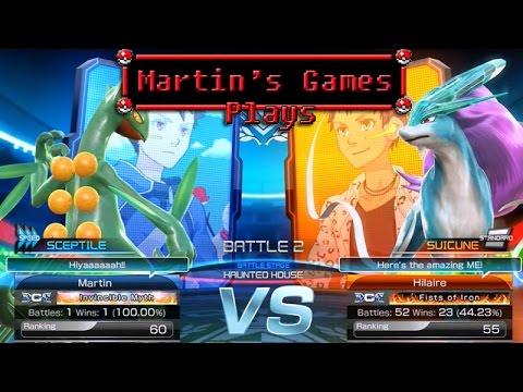 Pokken Tournament - Sceptile vs Suicune (WiiU GamePlay)