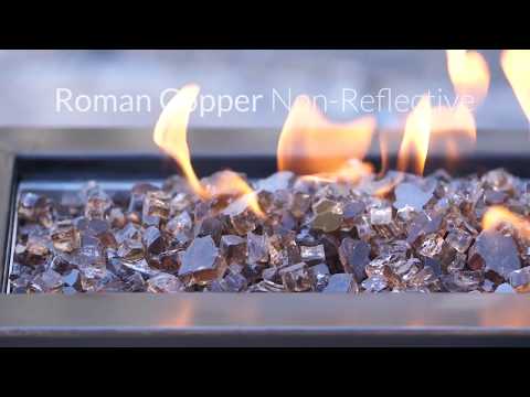 Lakeview Outdoor Designs 1/2-Inch Roman Copper Fire Glass Video