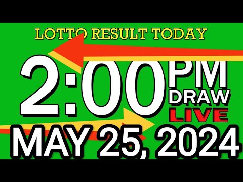 LIVE 2PM LOTTO RESULT TODAY MAY 25, 2024 #2D3DLotto #2pmlottoresultmay25,2024 #swer3result