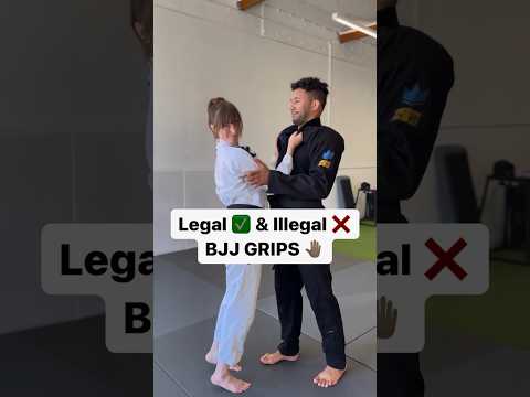 Legal ✅ and Illegal ❌ BJJ grips 🖐️ #bjj #jiujitsu #bjjlifestyle #bjjlife