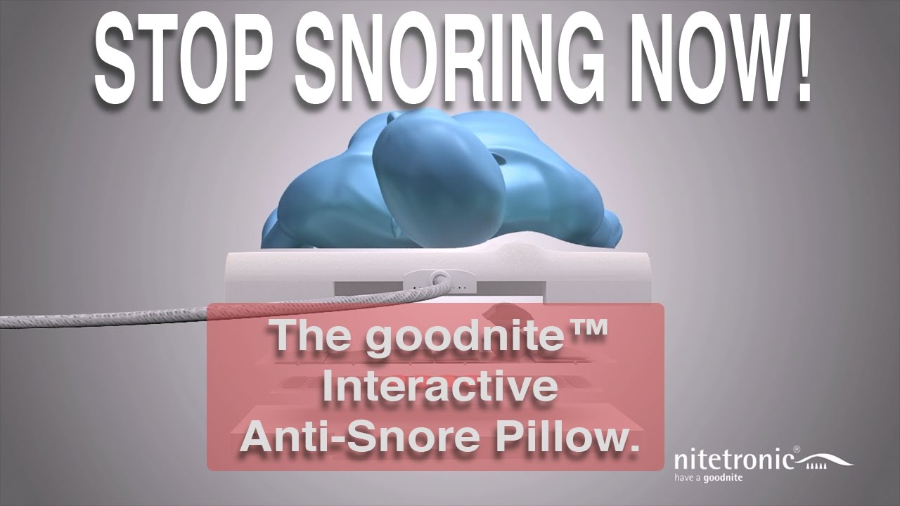 Goodnite™ Anti-Snore Pillow video thumbnail