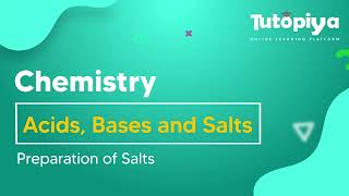 Preparation of Salts