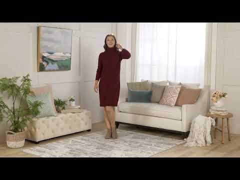 Denim & Co. Heritage Cable Knit Sweater Dress on QVC