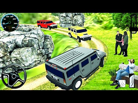 Offroad Jeep Driving Game 2020 - SUV 4x4 Uphill Red Taxi Racing - Android GamePlay