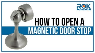 How to Open a Magnetic Door Stop
