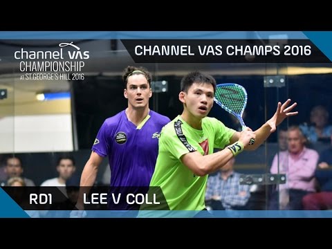 Squash: Lee v Coll - Channel VAS Championship at St Georges Hill 2016 Rd 1 Highlights