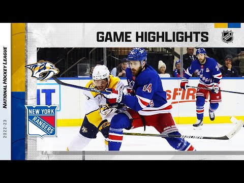 Predators @ Rangers 3/19 | NHL Highlights 2023