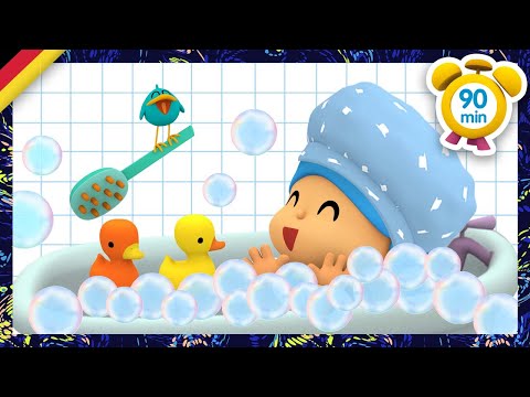 🛁 POCOYO DEUTSCH - Die Schaumbad Badezeit [ 90 minuten ] | CARTOONS und SERIEN für KINDER