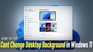 Fix cant change desktop wallpaper on windows 11/10 | How To Solve Cannot Change Desktop Background