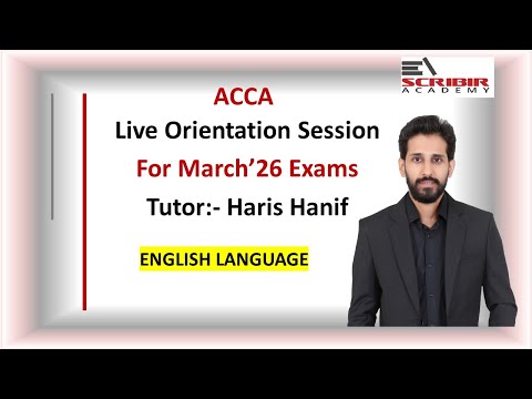ACCA | Orientation | English Language | March'26 | Haris Hanif Official