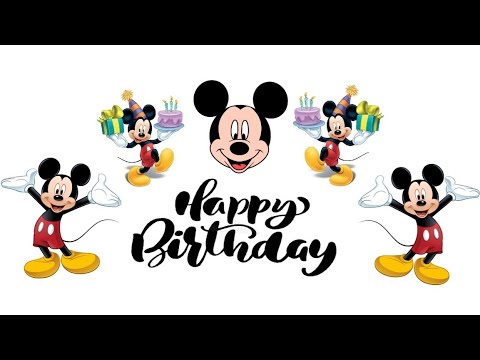 Happy Birthday Song | Mickey Mouse | Screen Wallpaper | AJ Life
