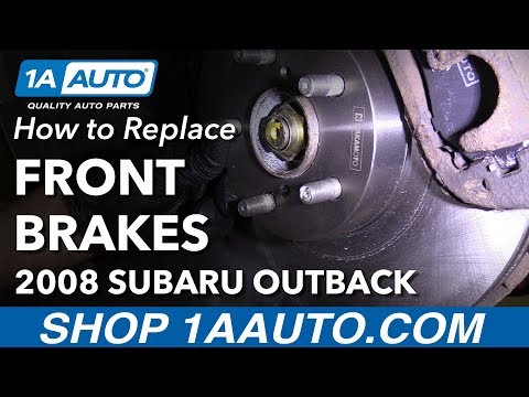 How to Replace Front Brake Pads Rotors 2006-09 Subaru Outback