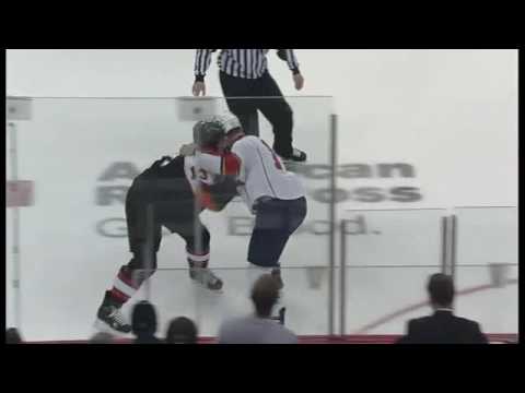 Gregory Campbell vs Daniel Carcillo Mar 26, 2009
