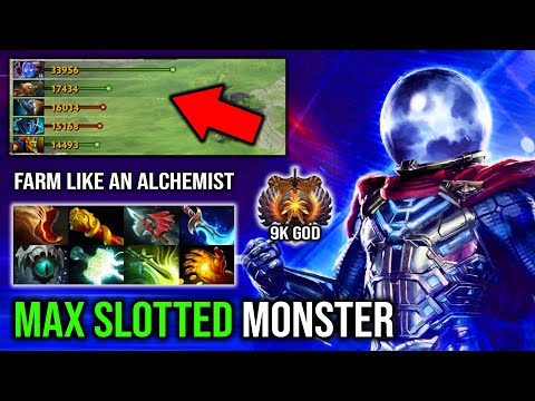 WTF 1.1k GPM Farm Like an Alchemist - Amazing Micro 7 Slotted Arc Warden Easy 22Kills No Mercy DotA