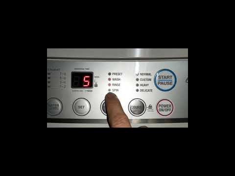 how to set washing machine to spin #shorts #tutorial
