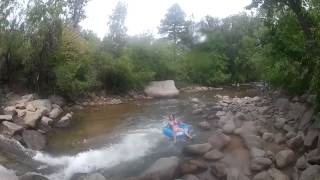 Floating down Boulder Creek