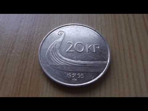 20 KR 1995 Münze aus Norwegen - Harald V - Norges Konge