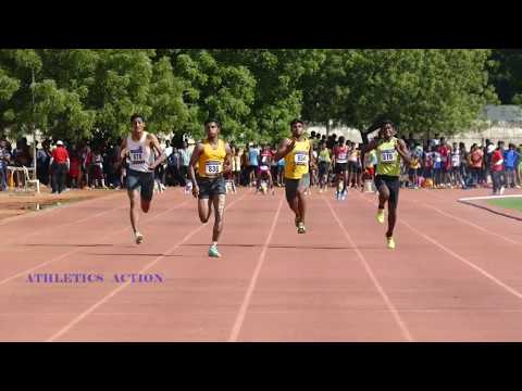 BOY'S U20 DECA 100m RUN -1. 32nd TAMILNADU STATE JUNIOR OPEN ATHLETIC CHAMPIONSHIP-2018