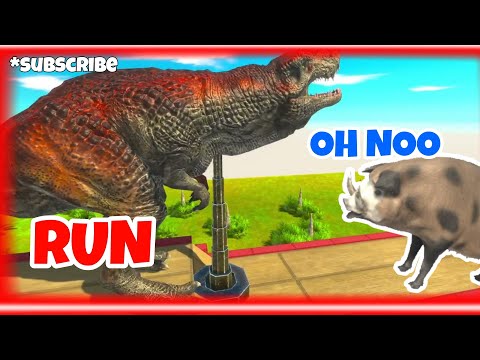 RACE TO EAT AN PIG PART 2 - Animal Revolt Battle Simulator