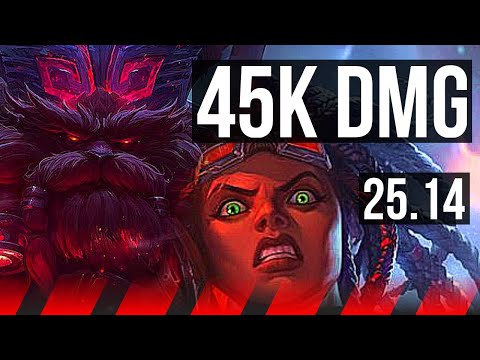 ORNN vs ILLAOI (TOP) | 45k DMG | KR Master | 25.14