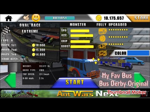 Bus Derby Original [Playing My Favorite Bus = Monster Bus]🤩🤩🤩