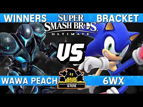 Smash Ultimate - Wawa Peach (Dark Samus) vs 6WX (Sonic) - CNB 169 Winners Bracket