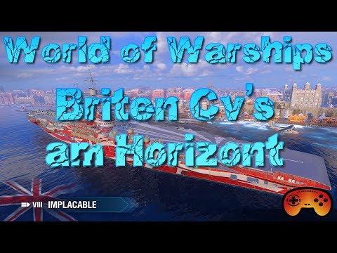 Britische Flugzeugträger am Horizont in World of Warships Flugzeugträger - Deutsch/German