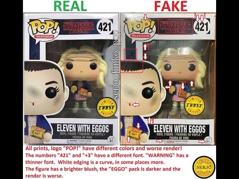 Funko Pop Legit Guide "Real Vs Fake": ELEVEN WITH EGGOS (CHASE) #421 – STRANGER THINGS