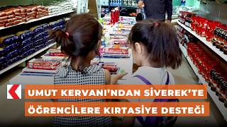 Umut Kervanı’ndan Siverek’te öğrencilere kırtasiye desteği