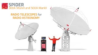 SPIDER 300A MarkII and 500A MarkII radio telescopes for radio astronomy: professional but compact
