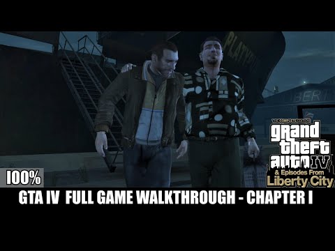 GTA 4 Full game walkthrough, 100% completion. Part 1 (ULTRA settings 60FPS)