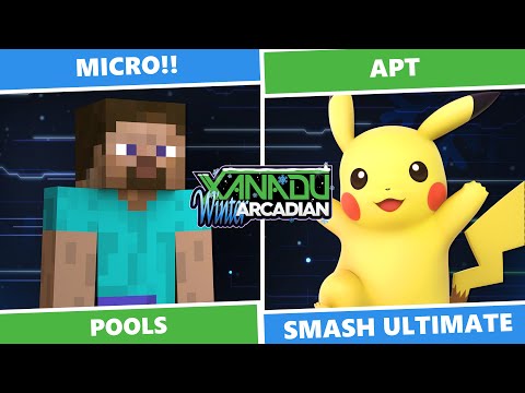 Xanadu Winter Arcadian 2024: Pools - Micro!! (Steve) Vs. apT (Pikachu) SSBU