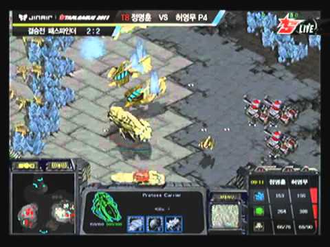 [온게임넷] 진에어 스타리그 2011 결승전 5경기 정명훈 vs 허영무