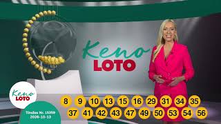 KENOLOTO 15359 tiražas / JĖGA 8739 tiražas (2026 10 13)
