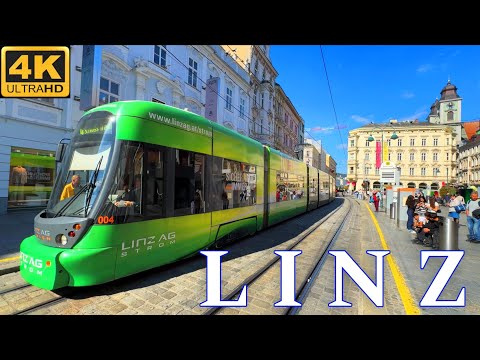 Linz Austria 🇦🇹 Autumn Walking Tour 4K UHD 