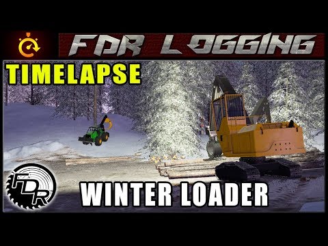 Winter Log Loading | Farming Simulator 2017 | Timelapse Logging