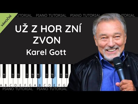 Karel Gott - Už zvon zní z hor (piano tutorial | jak hrát | klavír | akordy | noty | české písničky)
