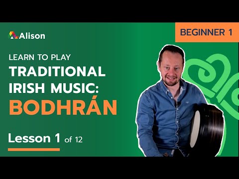 Learn Traditional Irish Bodhrán | Beginner 1 | Lesson 1 | Free Online Course