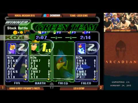NorCal Arcadian 2015 - Teams - Loser Semis: Ahmad & Rocky vs Leo & Catnip