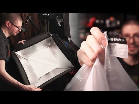 Trying and modifying this Godox Bowens mount softbox. 🔆🧱🧵