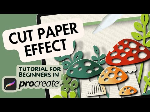 Cut Paper Effect in Procreate Tutorial for Beginners