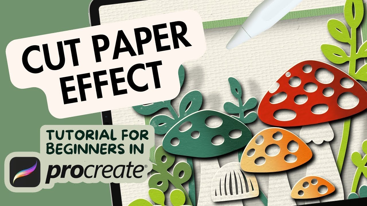 Cut Paper Effect in Procreate Tutorial for Beginners