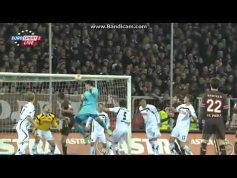 Philipp Tschauner - Torwarttor in der 90. Minute - St. Pauli 2:2 SC Paderborn - 01.04.2013