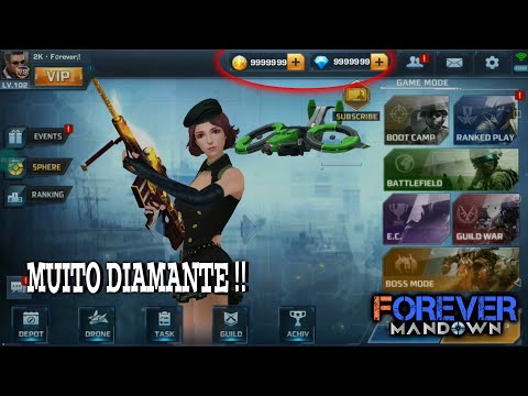 MANDOWN - A FARM DE DIAMANTE VOLTOU !!! DIAMANTE E GOLD INFINITO !! 1200 DIAMANTES EM UMA HORA !!