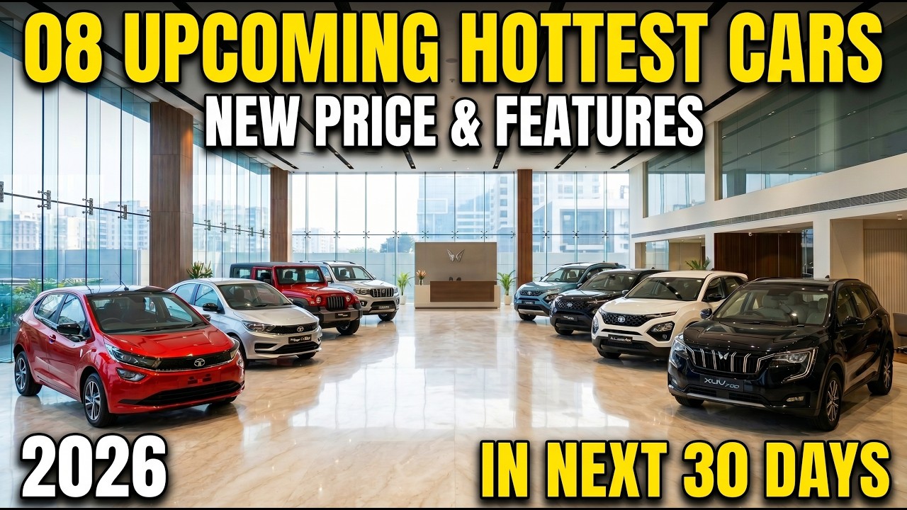 8 Hottest Cars Launching in Next 30 Days India 2026 🔥 Price, Launch Date & Features!
